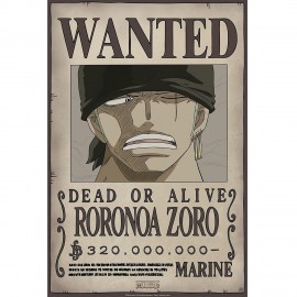 Poster - One Piece "Wanted Zoro" NEW 2017 52x38cm