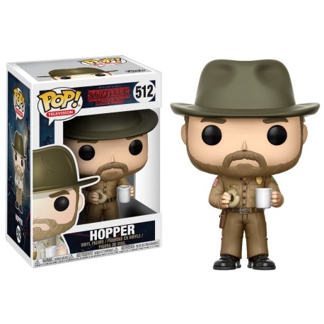 Stranger Things - Hopper with Donut Pop 10 cm