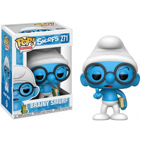 Figurine The Smurfs - Brainy Smurf pop 10cm
