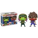 Figurine Marvel Vs Capcom - Bi-Pack Gamora Vs Strider Pop 10cm