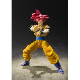 Figurine Dragon Ball Z - Son Gokou Super Saiyan God S.H.Figuarts 15.5cm