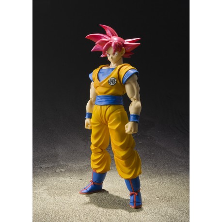 Figurine Dragon Ball Z - Son Gokou Super Saiyan God S.H.Figuarts 15.5cm