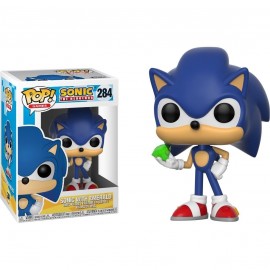 Figurine Sonic The Hedgehog - Sonic with Emerald Pop 10cm