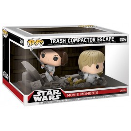 Figurine Star Wars - Bi-Pack Movie Moments Trash Compactor Escape Luke & Leia Exclusive Pop