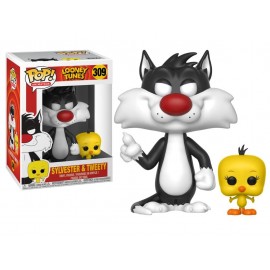 Figurine Looney Tunes - Sylvester & Tweety Pop 10 cm