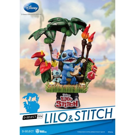 Figurine Disney Lilo & Stitch - Diorama D-Select 004 14cm