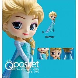 Figurine Q Posket Disney - Frozen - Elsa Normal Color ver.A 14cm