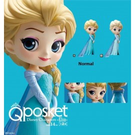 Figurine Q Posket Disney - Frozen - Elsa Pastel ver.B 14cm