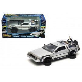 Figurine - Retour vers le futur II - Delorean LK coupe Fly Wheel 1983 1/24 Métal