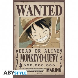 Poster - One Piece "Wanted Monkey.D.Luffy" NEW 2017 52x38cm