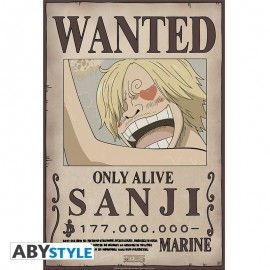 Poster - One Piece "Wanted Sanji" NEW 2017 52x38cm
