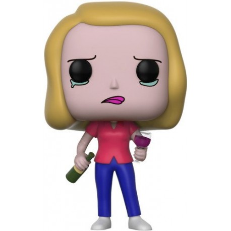 Figurine Rick & Morty - Beth with Wine glass Pop 10 cm