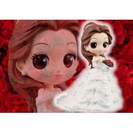 Figurine Q Posket Disney - Belle Dreamy Style White Ver.B 14cm