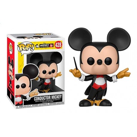 Figurine Disney - Mickey 90th Anniversary - Conductor Mickey Pop 10cm