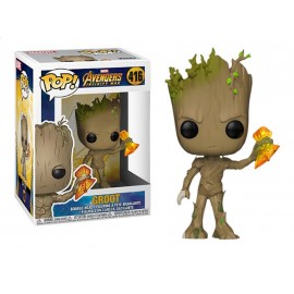 Figurine Marvel - Avengers Infinity War - Groot with Stormbreaker Pop 10cm