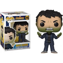 Figurine Marvel - Avengers Infinity War S2 - Bruce Banner with Hulk Head Pop 10cm