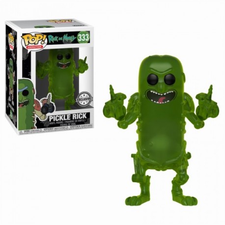Figurine Rick and Morty - Pickle Rick Translucent Exclusive Pop 10cm