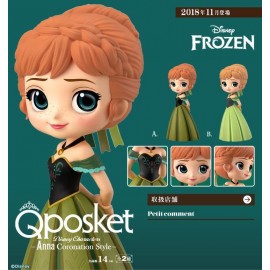 Figurine Q Posket Disney - Frozen - Anna Coronation Normal Ver A 14cm