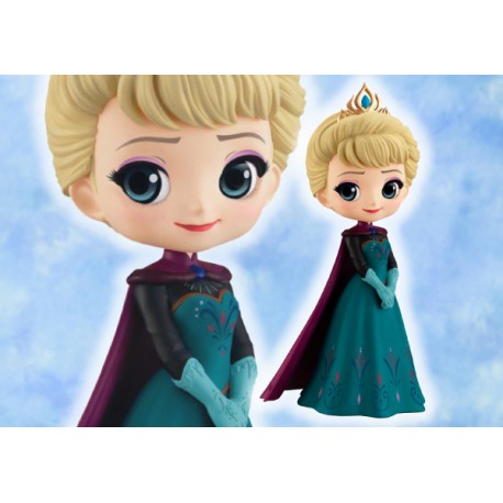 Figurine Q Posket Disney - Frozen - Elsa Coronation Style Normal Ver A 14cm