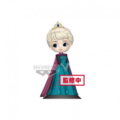 Figurine Q Posket Disney - Frozen - Elsa Coronation Style Pastel Ver B 14cm