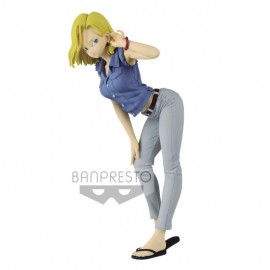 Figurine Dragon Ball - Glitter & Glamours - Android N°18 Version 2 - Blue Version