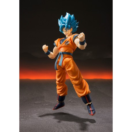 Figurine Dragon Ball Z - Super Saiyan God Super Saiyan Son Gokou S.H.Figuarts 14cm