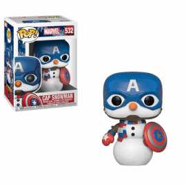 Figurine Marvel - Holiday Snowman Captain america Pop 10 cm