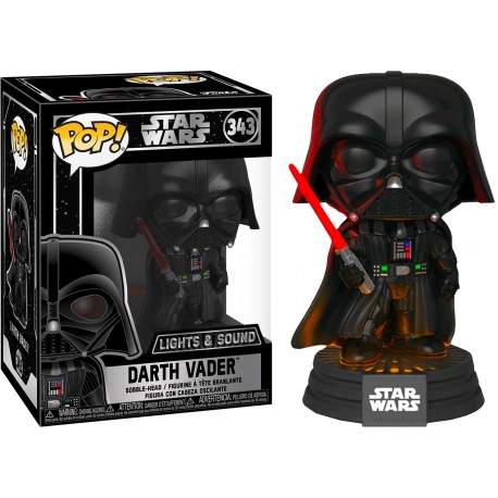 Figurine Star Wars - Darth Vader Lights and Sound Pop 10cm