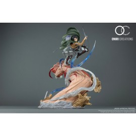 Statue L’Attaque des Titans - Levi VS Female Titan Oniri Creation