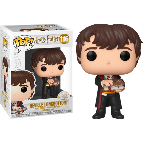 Figurine Harry Potter - Neville Longbottom with Monster Book Pop 10cm