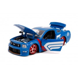 Réplique Marvel - Captain America Hollywood Rides Ford Mustang GT 2006 1/24 métal