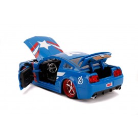 Réplique Marvel - Captain America Hollywood Rides Ford Mustang GT 2006 1/24 métal