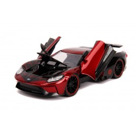 Réplique Marvel - Miles Morales Hollywood Rides Ford GT 2017 1/24 métal