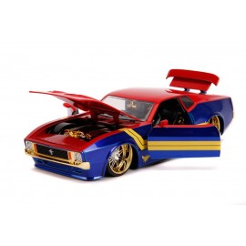 Réplique Marvel - Captain Marvel Hollywood Rides Ford Mustang Mach1 1973 1/24 métal