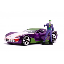 Réplique DC Comics - The Joker Hollywood Rides Chevy Corvette Stingray 2009 1/24 métal