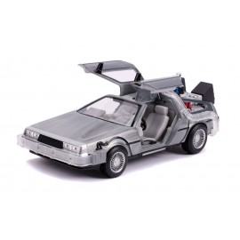 Réplique Retour Vers le Futur 2 - DeLorean Time Machine Hollywood Rides 1/24 métal