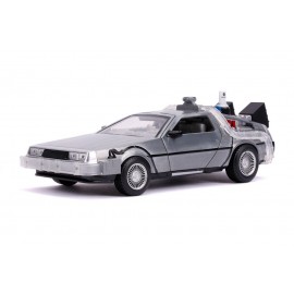 Réplique Retour Vers le Futur 2 - DeLorean Time Machine Hollywood Rides 1/24 métal