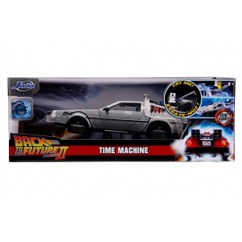 Réplique Retour Vers le Futur 2 - DeLorean Time Machine Hollywood Rides 1/24 métal