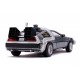 Réplique Retour Vers le Futur 2 - DeLorean Time Machine Hollywood Rides 1/24 métal