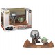 Figurine Star Wars - The Mandalorian - The Mandalorian with the Child TV Moments - Pop 15 cm