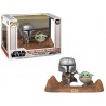 Figurine Star Wars - The Mandalorian - The Mandalorian with the Child TV Moments - Pop 15 cm
