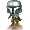 Figurine Star Wars - The Mandalorian - The Mandalorian flying with Jet pack Pop 10 cm
