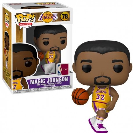 Figurine Basketball Legends - Magic Johnson (Lakers Home) Pop 10cm