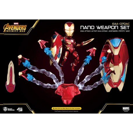 Accessoires Avengers Infinity War - Egg Attack accessoires pour figurine Iron Man Mark 50 Nano Weapon Set