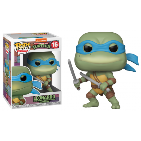 Figurine Teenage Mutant Ninja Turtles (Tortues Ninja) - Leonardo Pop 10cm