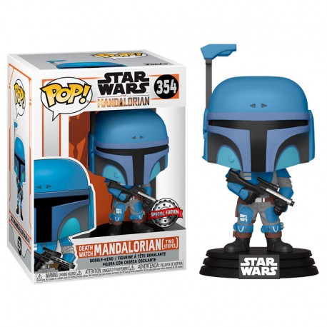 Figurine Star Wars - The Mandalorian - Death Watch Mandalorian Two Stripes Special Edition Pop 10cm