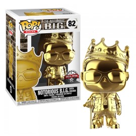 Figurine Notorious Big - Notorious B.I.G Gold Chrome Special Edition Pop 10cm