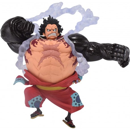 Figurine One Piece - The Monkey.D.Luffy Gear4 Wanokuni King of Artist 15cm