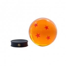 Réplique Dragon Ball Z - Boule de cristal 4 étoiles 75 mm + socle