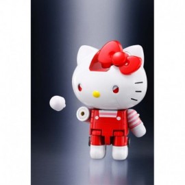 Figurine - Hello Kitty - Hello Kitty Robot Chogokin Red Stripe Version 10cm
